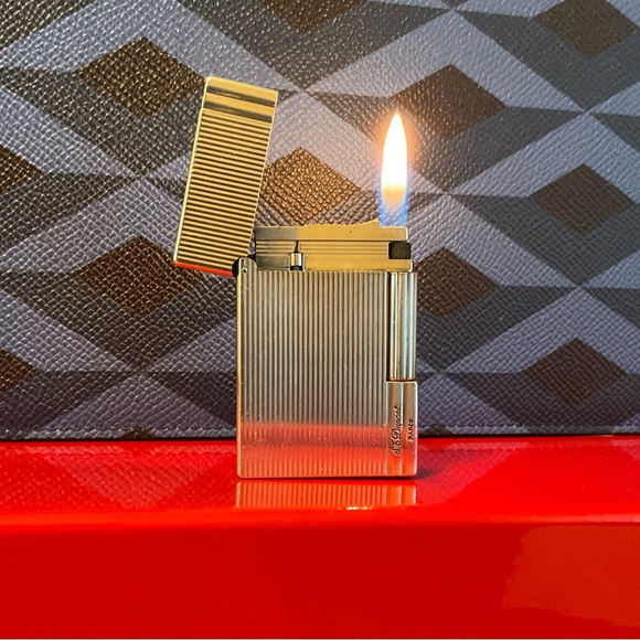 St dupont dupont gatsby lighter silver D emblem -working condition vintage - Picture 5 of 8